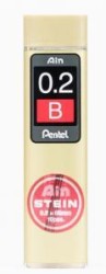 PENTEL - Pentel Hı-Polymer 0.2 mm B Ain STEIN 10 Pcs