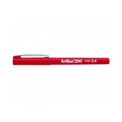 Artline 200 Fine Writing Pen Red