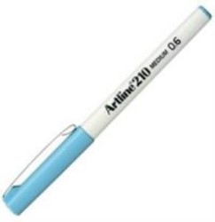 ARTLİNE - Artline 210N Keçe Uçlu Yazı Kalemi Uç:0,6mm Açık Mavi