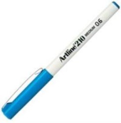 ARTLİNE - Artline 210N Keçe Uçlu Yazı Kalemi Uç:0,6mm Gök Mavisi