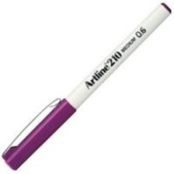 ARTLİNE - Artline 210N Keçe Uçlu Yazı Kalemi Uç:0,6mm Magenta