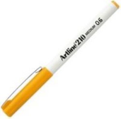 ARTLİNE - Artline 210N Keçe Uçlu Yazı Kalemi Uç:0,6mm Sarı