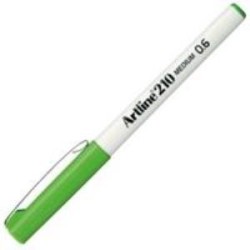 ARTLİNE - Artline 210N Keçe Uçlu Yazı Kalemi Uç:0,6mm Sarımsı Yeşil