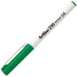 ARTLİNE - Artline 210N Keçe Uçlu Yazı Kalemi Uç:0,6mm Yeşil