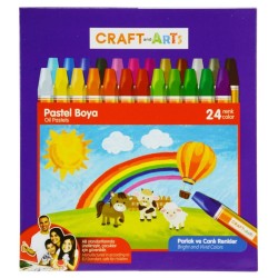 Craft and Arts - Craft and Arts Pastel Boya 24'lü Karton Kutu