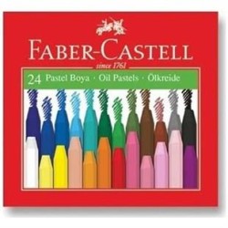 FABER-CASTELL - Faber-Castell Plastik Çantalı Tutuculu Pastel Boya, 24 Renk 