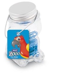 MAS - Mas Zoo - Cam Kavanozda Plastik Kapli Atas - No:2  - Mavi