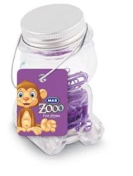 Mas Zoo - Cam Kavanozda Plastik Kapli Atas - No:2  - Mor