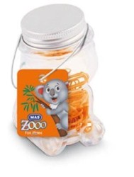 Mas Zoo - Cam Kavanozda Plastik Kapli Atas - No:2  - Oranj