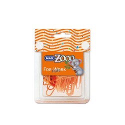 Mas Zoo - Seffaf Dörtgen Kutuda Plastik Kapli Atas - No:3 - Oranj