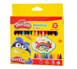 PLAY-DOH - Play-Doh 12 Renk Crayon Karton Kutu 8mm