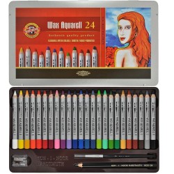 set of wax aquarell coloured pencils 8284 24