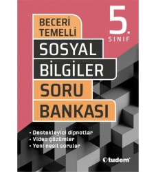 TUDEM 5. SINIF BECERİ TEMELLİ SOSYAL SORU BANKASI